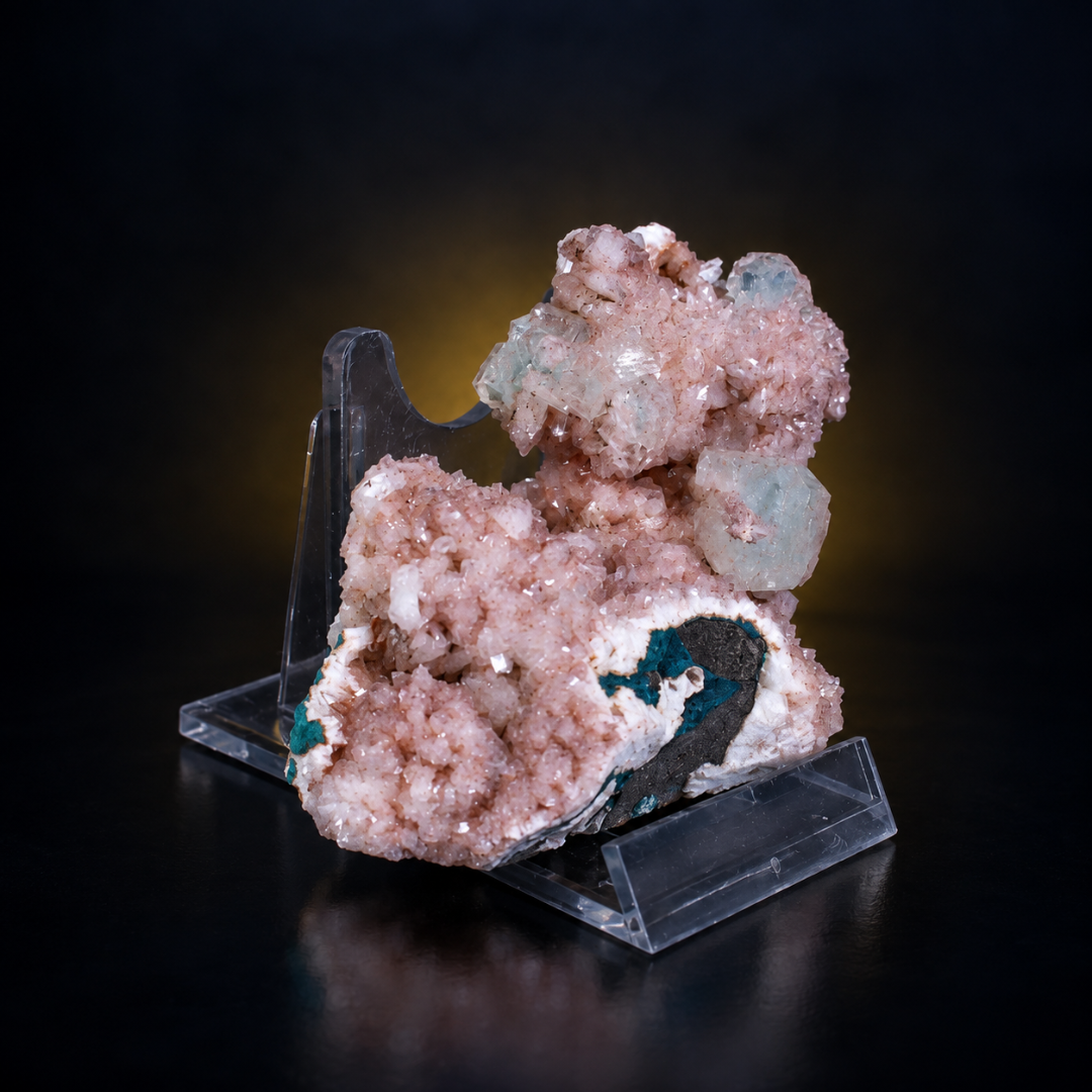 Natural Stilbite with Heulandite Crystal Specimen – 120g