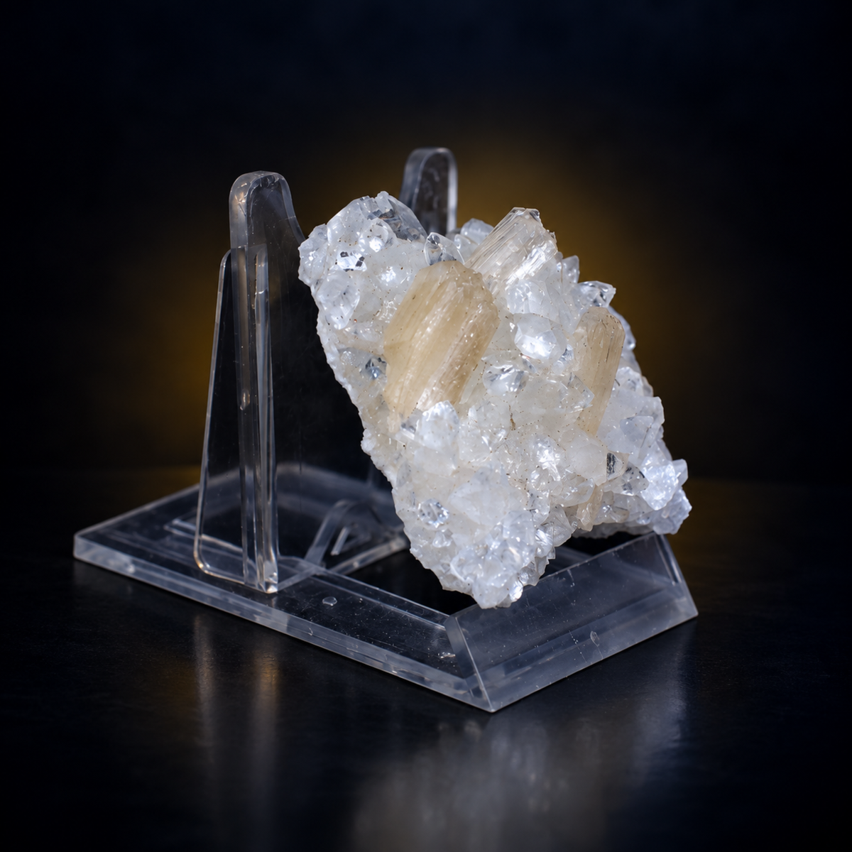 Natural Apophyllite with Stilbite Crystal Cluster – 50 g