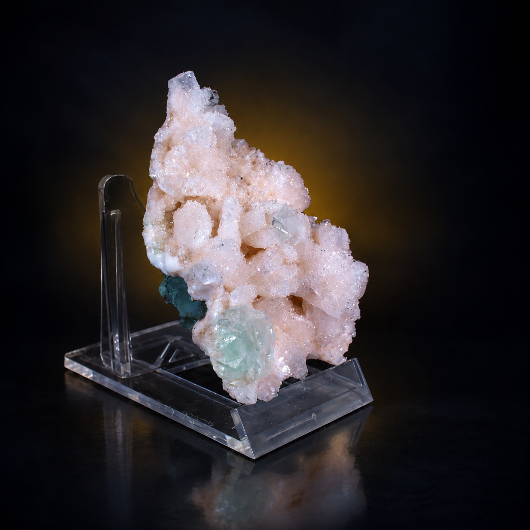 Natural Pink Stilbite Crystal Specimen – 80g
