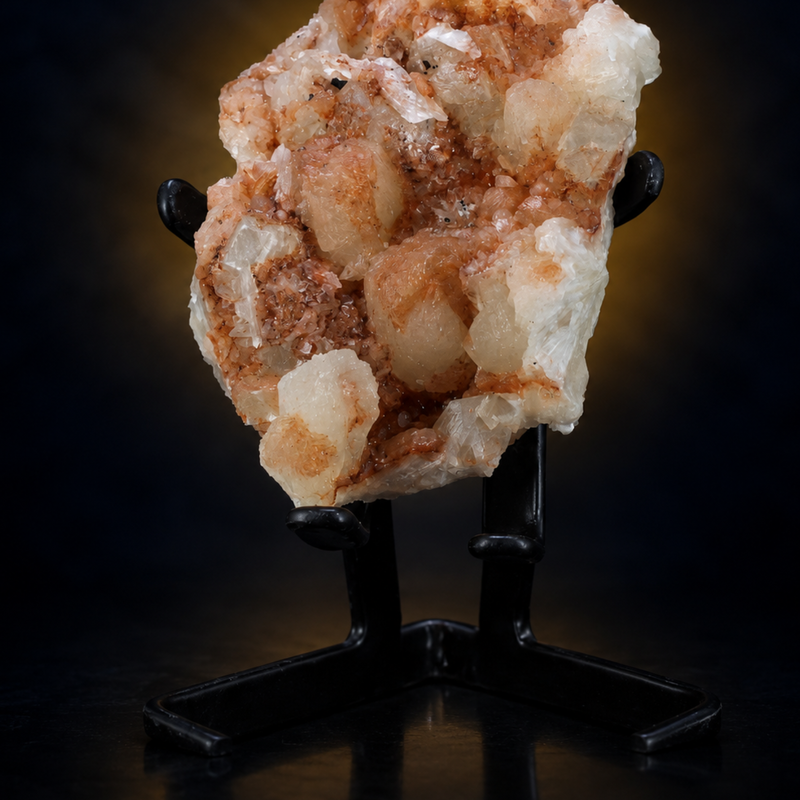 Heulandite Radiating Crystal Group | 370 g | 14 × 9 × 3 cm