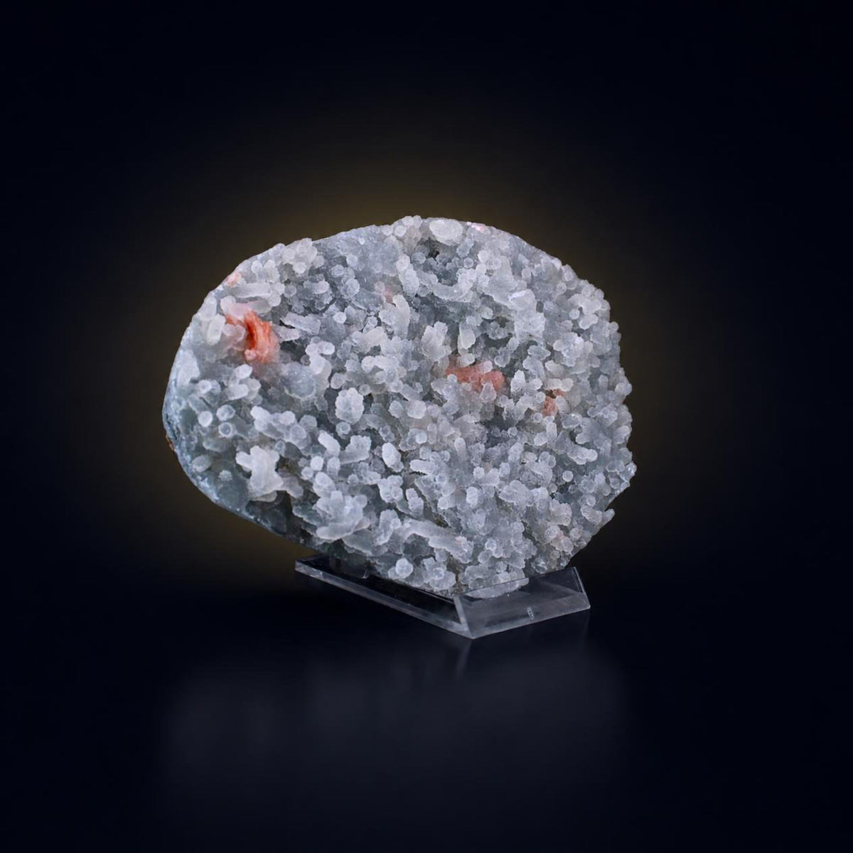 Natural Chalcedony Crystal Matrix Mineral Specimen from India 370 gm 13 × 10 × 2 cm