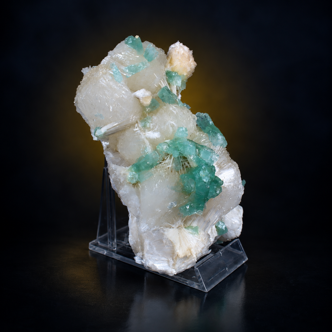 Quartz with Minerals &amp; Yellow Crystals – Natural Mineral Specimen
