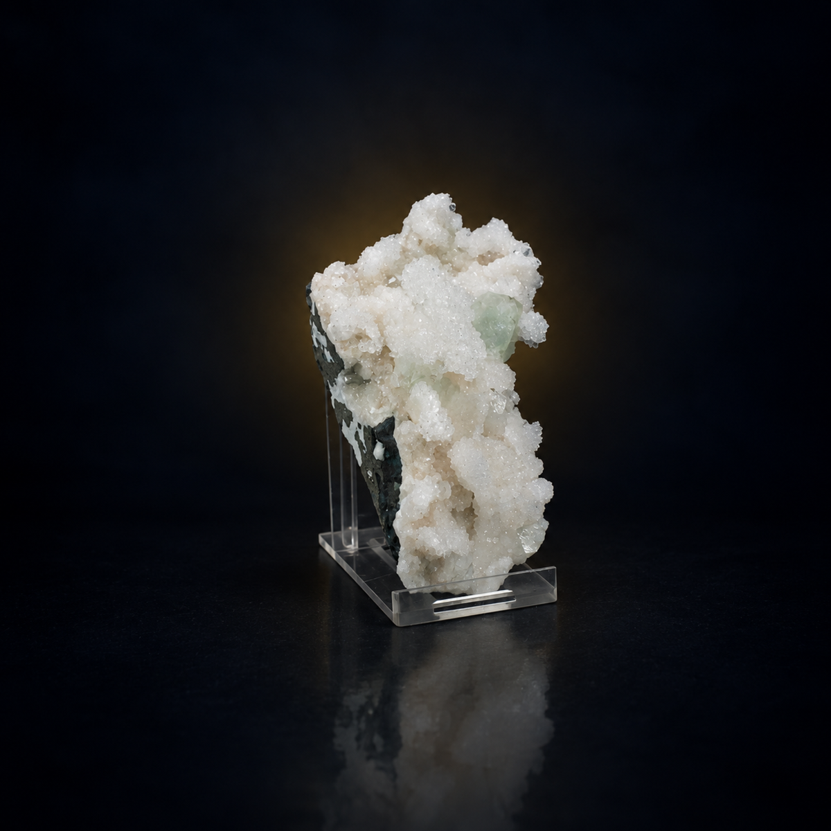 Green Apophyllite with Stilbite & Heulandite Crystal Specimen 9×6×3 cm | 150g