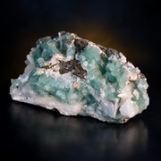 Natural Green Apophyllite with Heulandite & Scolecite Crystal Specimen – India