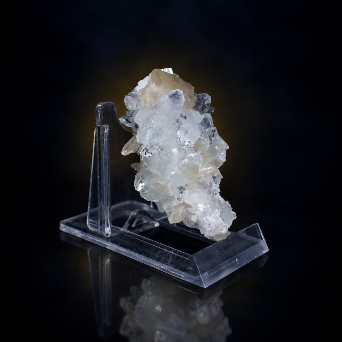 Natural Apophyllite with Stilbite Crystal Cluster – 60 g