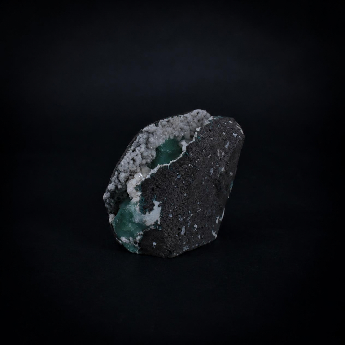 Natural Green Apophyllite, Stilbite with Heulandite Crystal Specimen – India