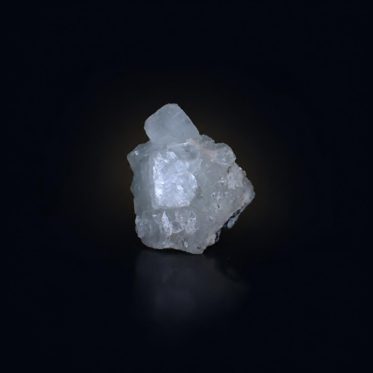 Apophyllite on White Quartz Crystal Specimen Natural Indian Mineral 130g