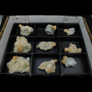 Natural Stilbite with Heulandite Crystal Lot – 18 PCS – Mineral Specimens from India