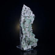 Natural Green Apophyllite with Mordenite Crystal – Mineral Specimen Matrix India | 620 gm | 20 × 9 × 5 cm