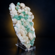 Natural Green Apophyllite with Heulandite Matrix