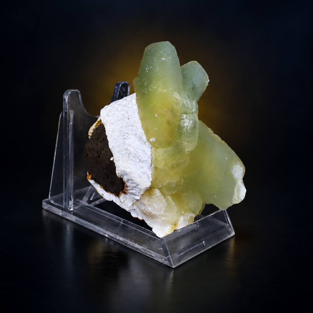 Natural Green Crystal Cluster Mineral Specimen – 130g