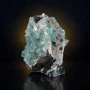 Natural Green Apophyllite with Scolecite Crystal Specimen – India