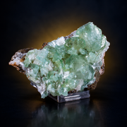 Natural Green Apophyllite with Heulandite Crystal Specimen – India
