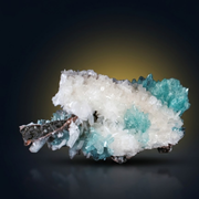 Green Apophyllite on Matrix · 140 g · 11 × 7 × 5 cm · India
