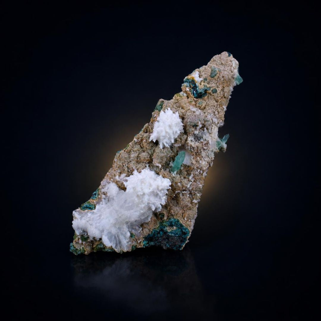Natural Mordenite with Stilbite Crystal – Mineral Specimen 196 gm | 14 × 7 × 5 cm