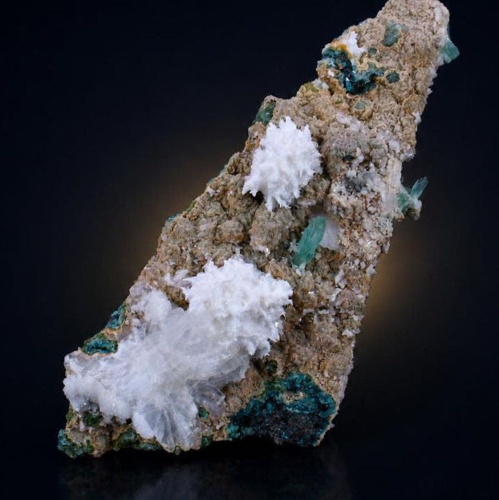 Mordenite Radiating Crystal Aggregates with Stilbite — India | 196 g | 14 × 7 × 5 cm