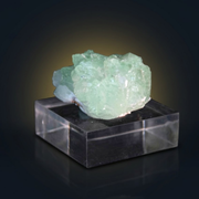 Natural Green Apophyllite Crystal Matrix – Mineral Specimen from India