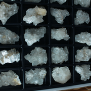 Natural Green Apophyllite, Stilbite with Heulandite Crystal Lot – 24 Pieces from India