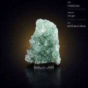 Natural Green Apophyllite Crystal Matrix Mineral Specimen from India 130 gm 12 × 6 × 2 cm