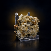 Natural Fluorescent Transparent Apatite Crystal with Pyrite & Calcite Inclusions