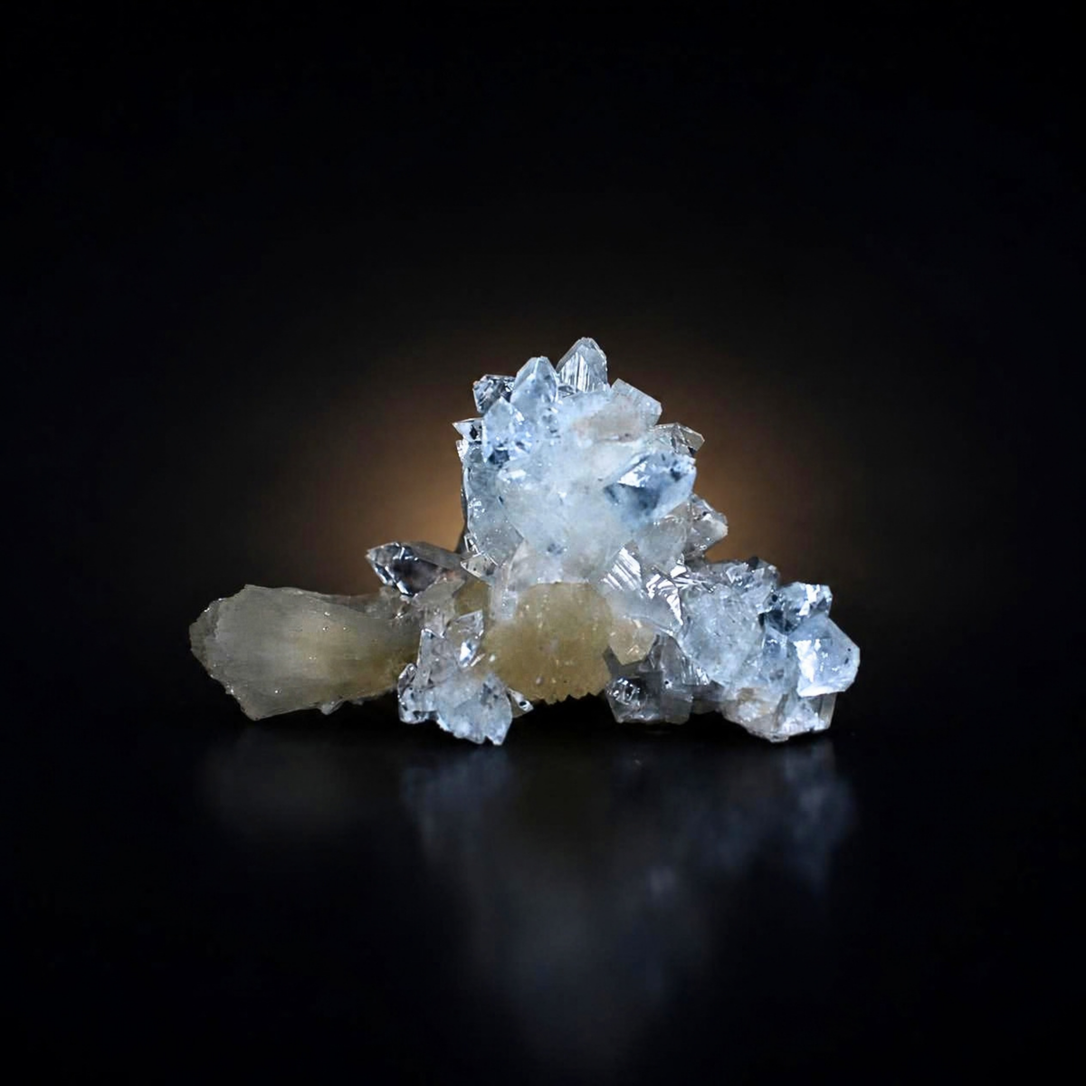 Natural Apophyllite with Stilbite Crystal Cluster – 30 g