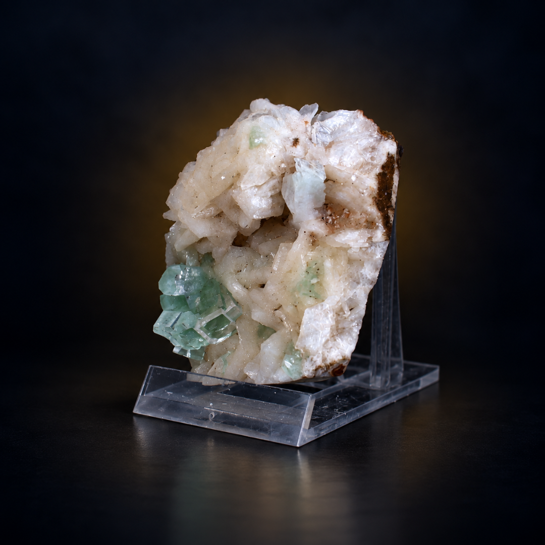 Natural Green Apophyllite Crystal Mineral Specimen – 100g