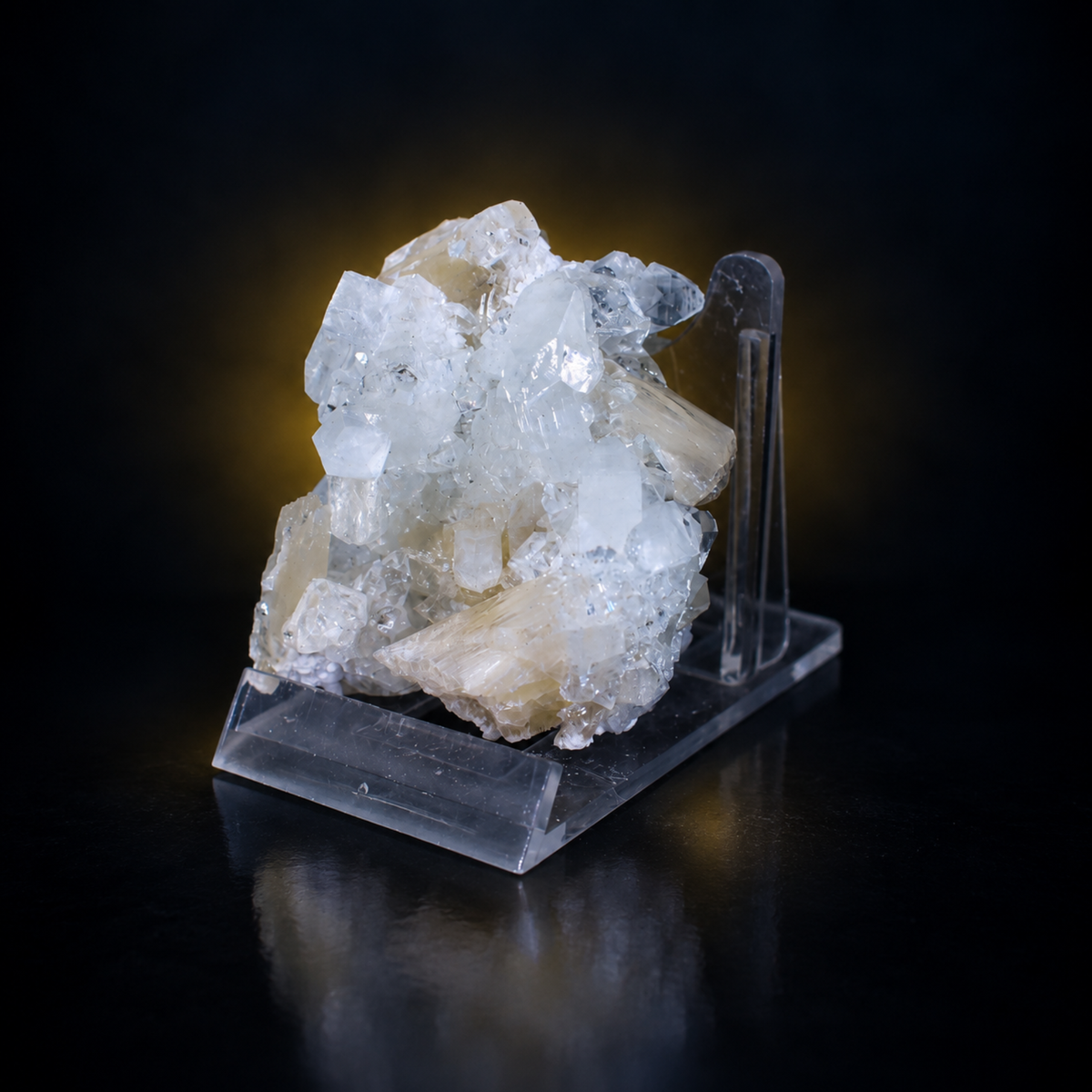 Apophyllite & Stilbite Crystal Cluster | 6 × 5 × 4 cm | 70 g