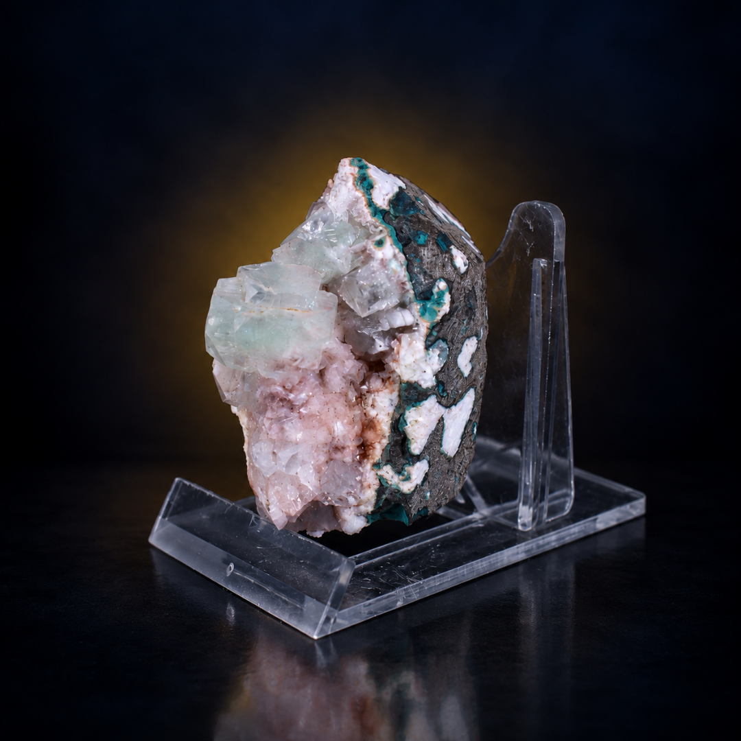 Natural Apophyllite with Heulandite Mineral Specimen – 80g