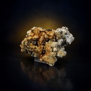 Natural Fluorescent Transparent Apatite Crystal with Pyrite & Black Inclusions