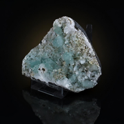 Natural Green Apophyllite, Stilbite with Heulandite Crystal Specimen – India