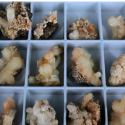 Stilbite &amp; Heulandite Mixed Crystal Lot – 18 Pieces