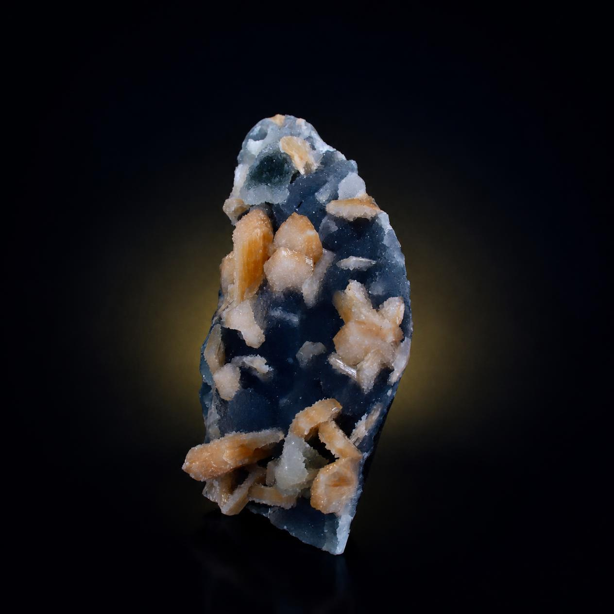 Stilbite with Chalcedony – Natural Mineral Specimen