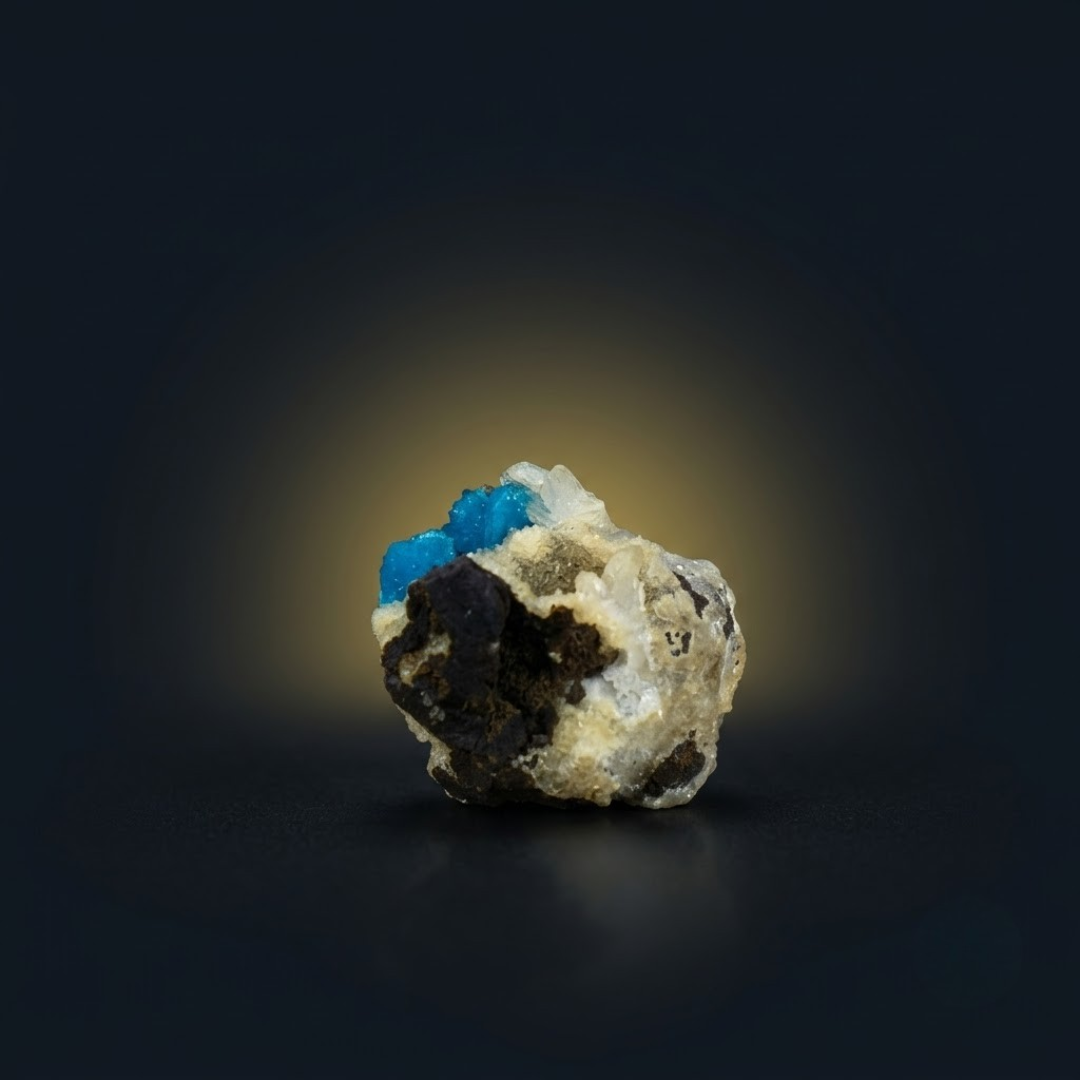 Natural Cavansite Crystal Matrix – Mineral Specimen from India