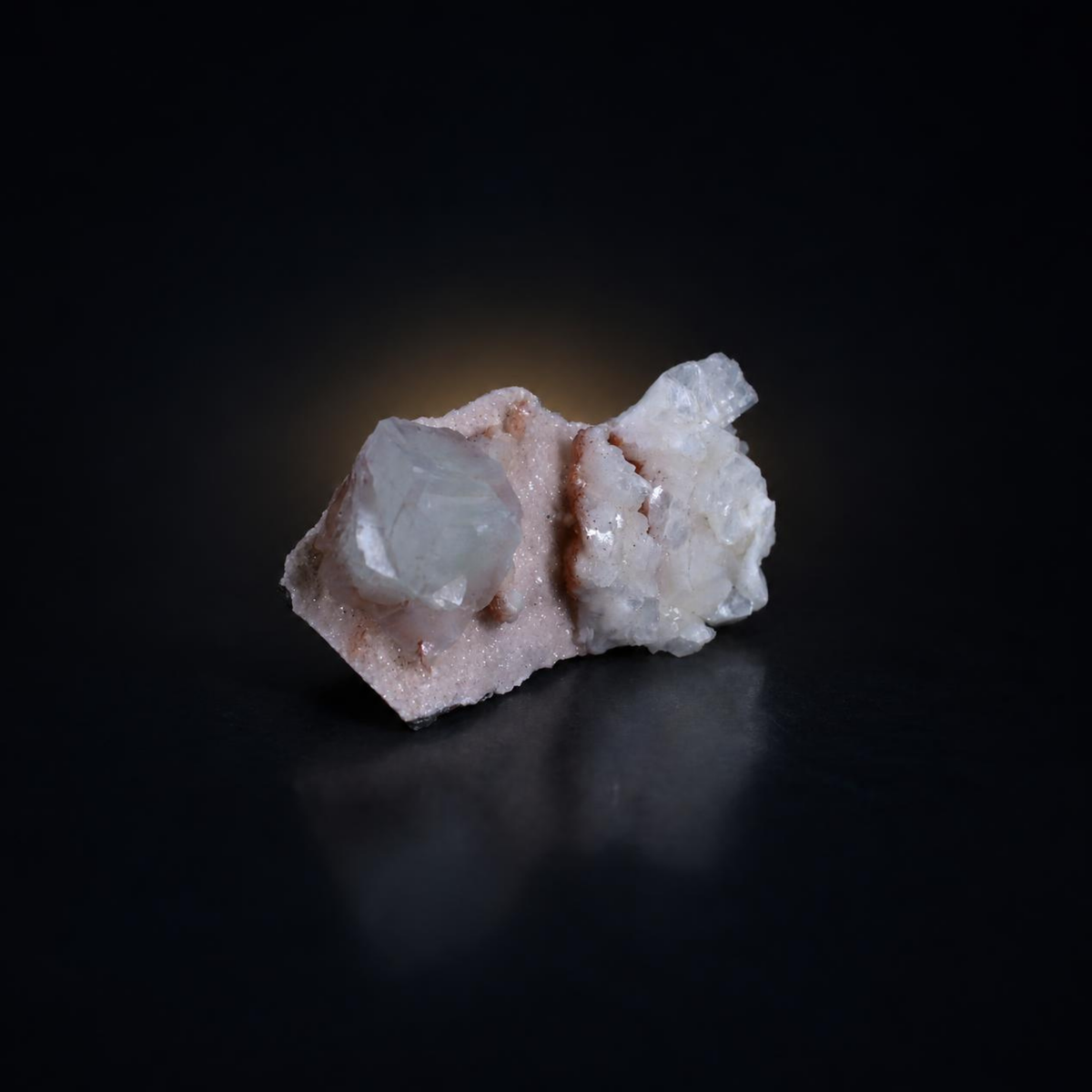 Natural Pink Apophyllite & Stilbite Crystal Cluster 9×5×4 cm