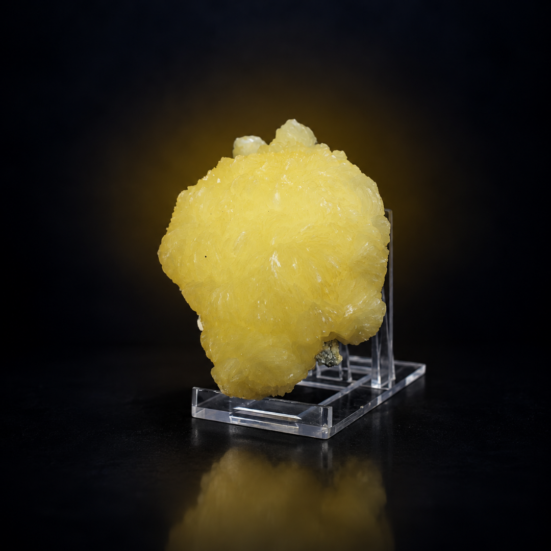 Yellow Stilbite with Heulandite – Natural Mineral Specimen