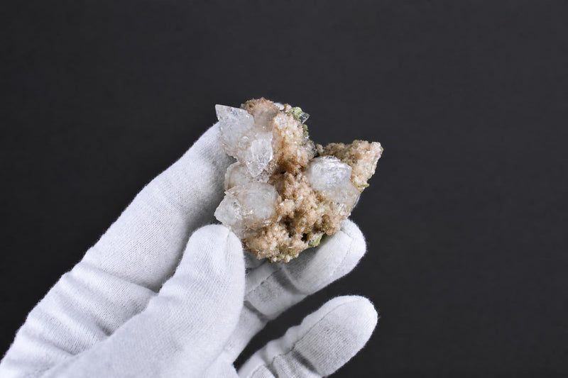 Apophyllite and Stilbite specimen — India.