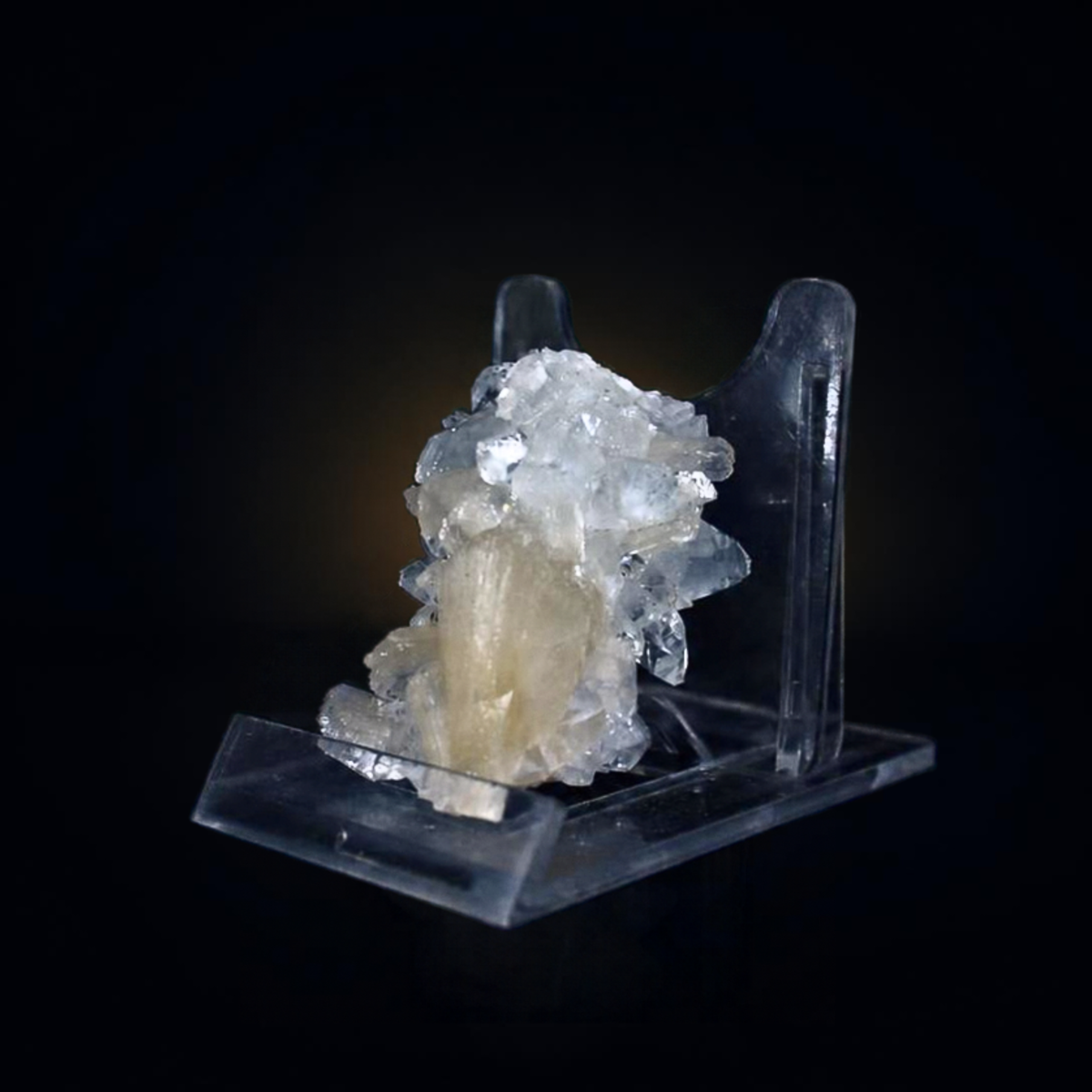 Natural Apophyllite with Stilbite Crystal Cluster – 30 g