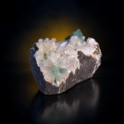 Natural Green Apophyllite, Stilbite with Heulandite Crystal Specimen – India