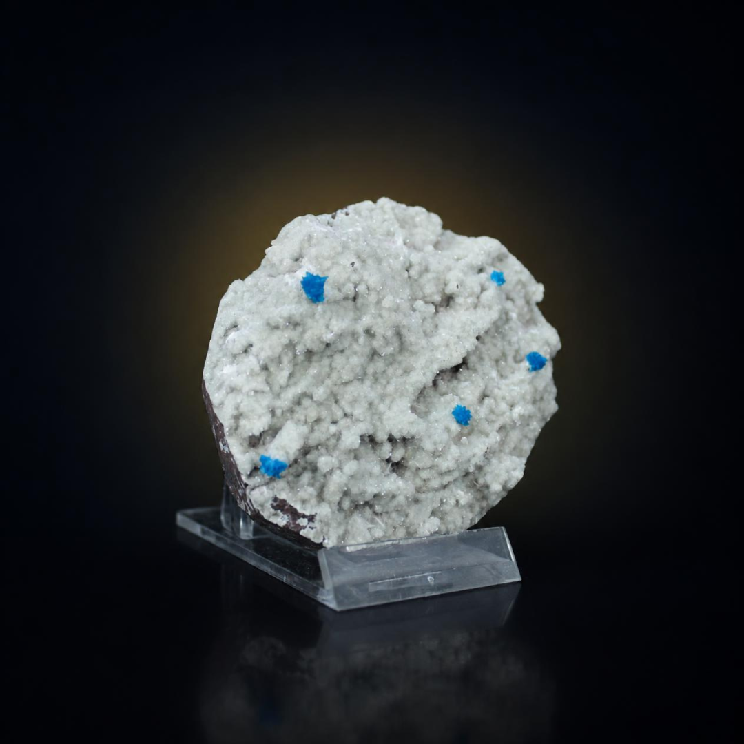 Natural Cavansite Crystal Matrix – Mineral Specimen from India