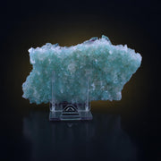 Natural Green Apophyllite Crystal Matrix Mineral Specimen from India 200 gm 14 × 8 × 2 cm