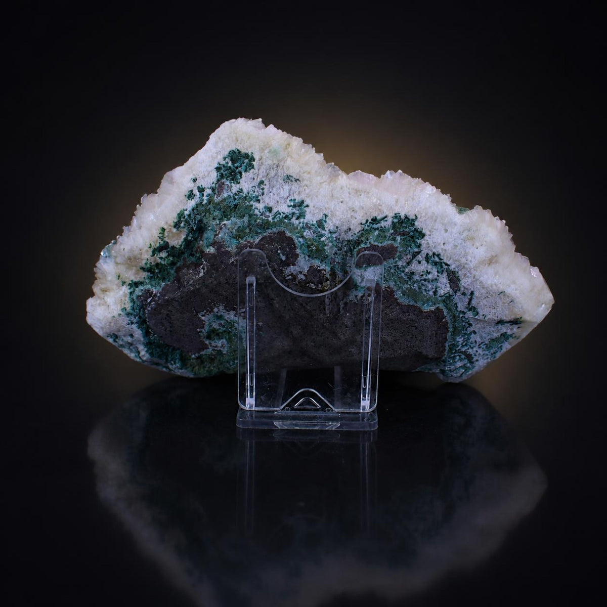 Natural Green Apophyllite with Stilbite Crystal Matrix Mineral Specimen from India 410 gm 15 × 9 × 2 cm