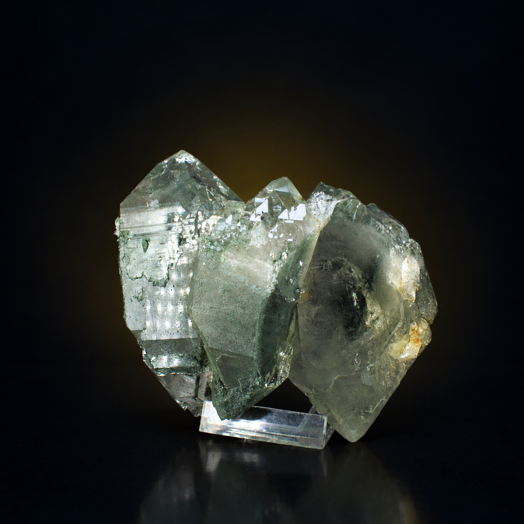Green Chlorite Himalayan Quartz Crystal Natural Mineral Specimen India