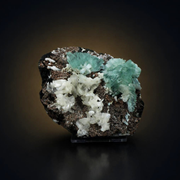 Green Apophyllite with White Stilbite &amp; Heulandite – Natural Mineral Specimen