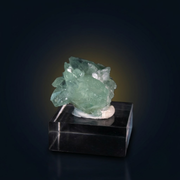 Natural Green Apophyllite Crystal Matrix – Mineral Specimen from India