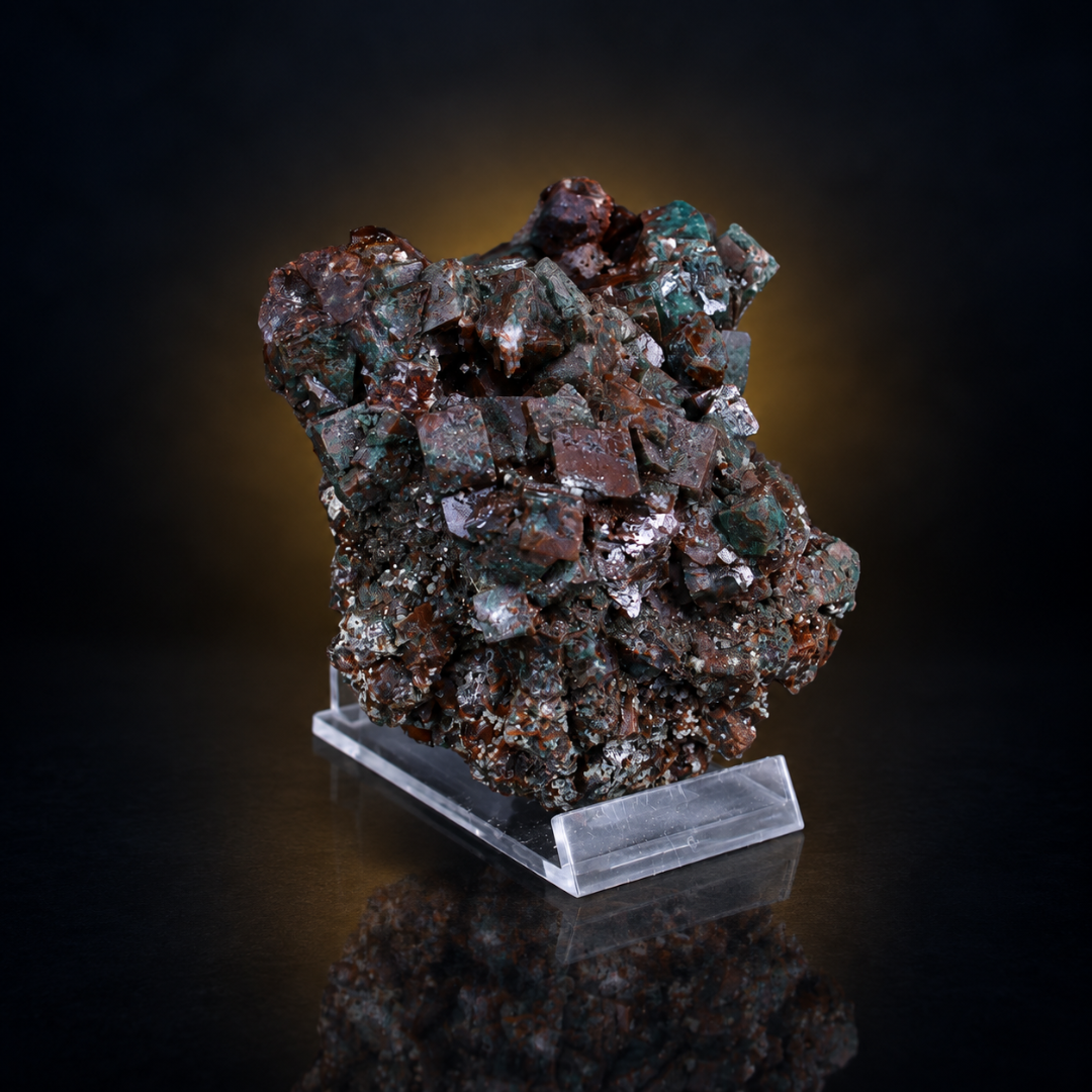 Natural Red Crystal Specimen with Mineral Patches – 330 g