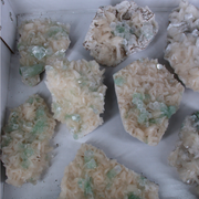 Natural Apophyllite with Heulandite Matrix Mineral Specimen Lot – 11 Pieces from India