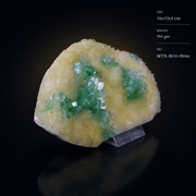 Natural Green Apophyllite with Stilbite Crystal Matrix Mineral Specimen from India 584 gm 16 × 10 × 4 cm