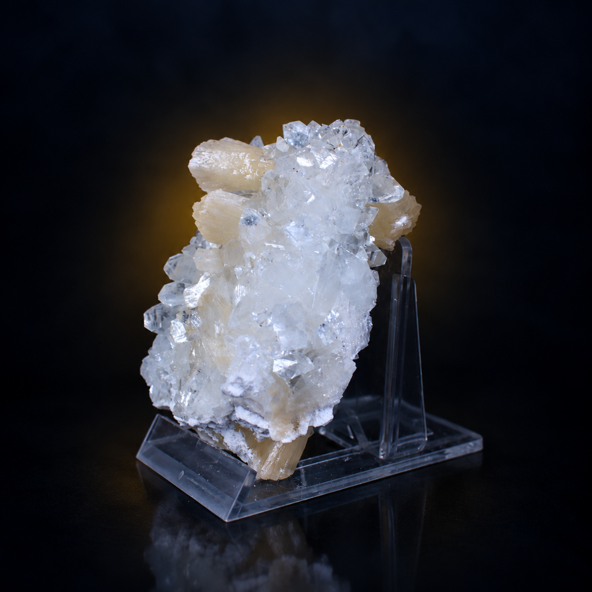 Stilbite on Heulandite Crystal Cluster 9×6×4 cm | 140g