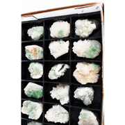 Natural Green Apophyllite Stilbite Heulandite Crystal Lot – 32 PCS – India