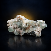 Natural Green Apophyllite with Heulandite Crystal Specimen | 13×5×4 cm | 300g